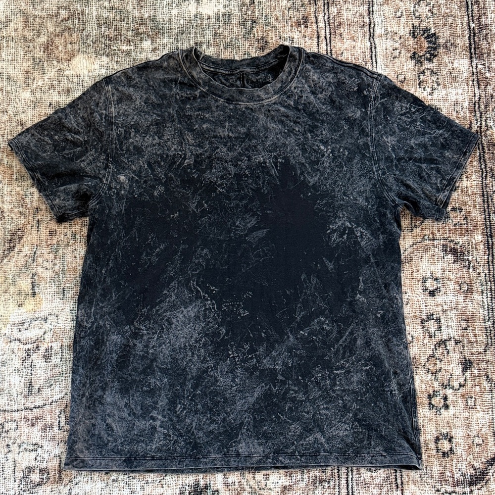 Lululemon oversized Black Acid Wash T-Shirt